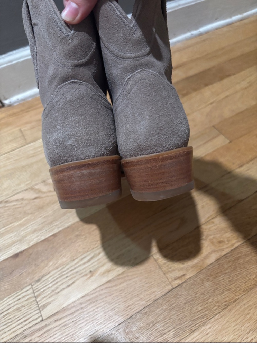 TECOVAS suede leather cowboy booties - Picture 8 of 16